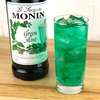 Monin Monin Green Mint Syrup 1 Liter Bottle, PK4 M-FR021F